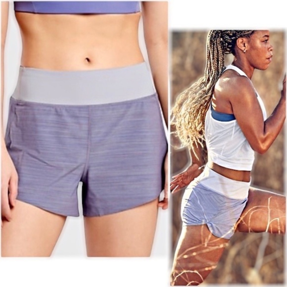 ATHLETA Run With It Textured Lined Shorts